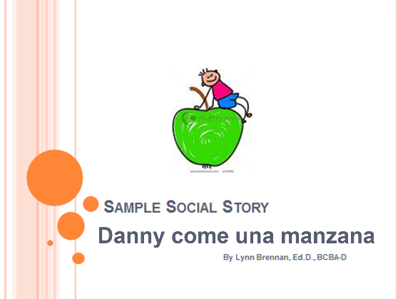 Sample social story Danny come una manzana